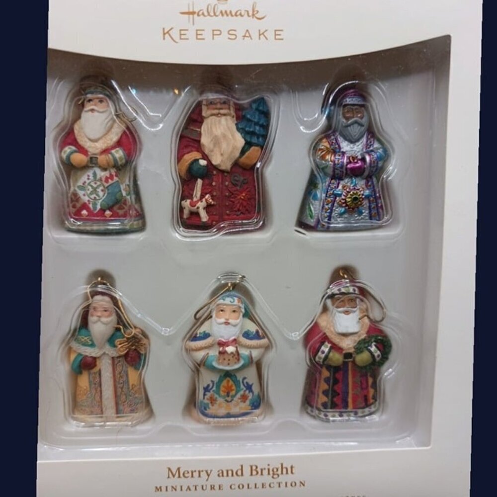 Hallmark the santa from around the world miniature collection
